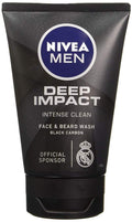 Nivea Men Deep Impact Intense Clean Face & Beard Wash with Black Carbon