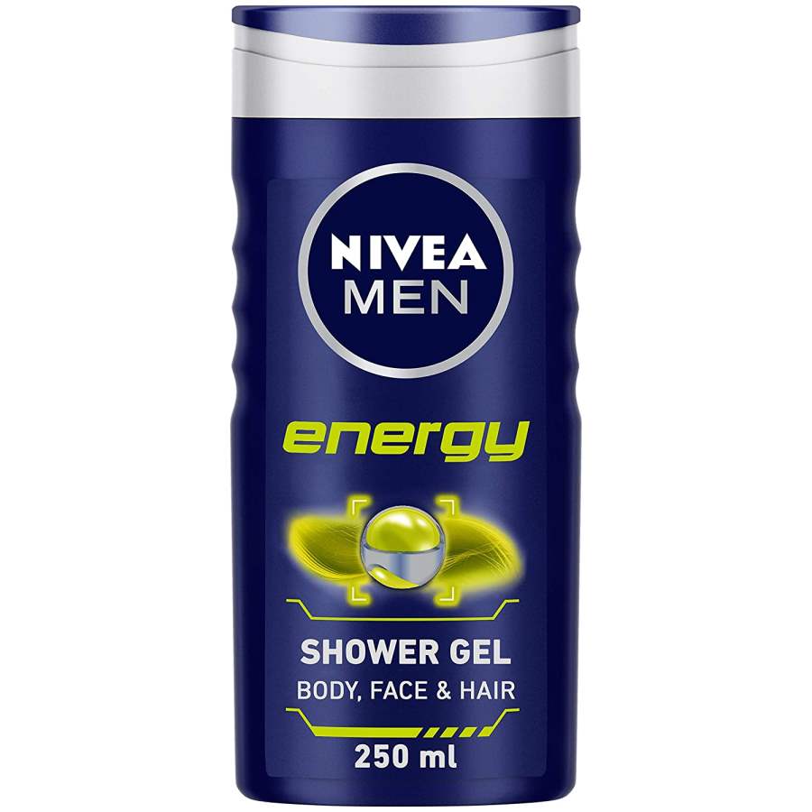 Nivea Men Energy Shower Gel for Body Face & Hair