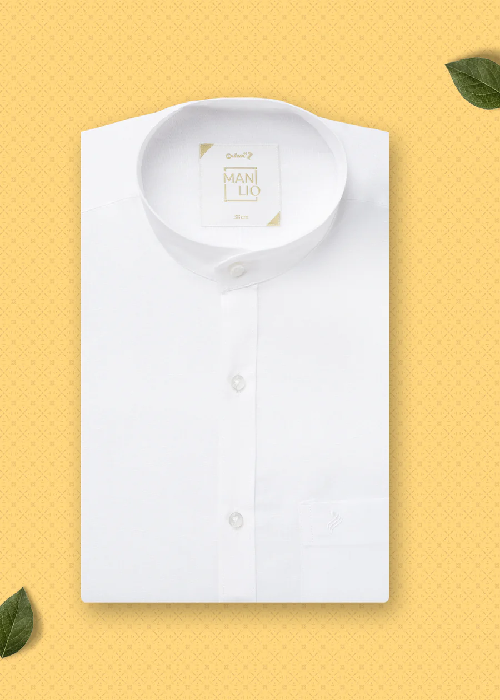 Alaya Cotton Cotton Manlio Chinese Collar Linen Cotton Shirt - Slim Fit - Daily Needs Products