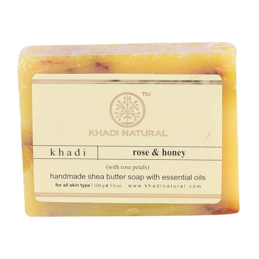Khadi Natural Rose & Honey With Rose Petals Soap