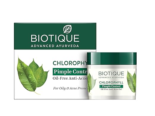Biotique Chlorophyll Pimple Control Oil Free Anti Acne Gel - 50 GM