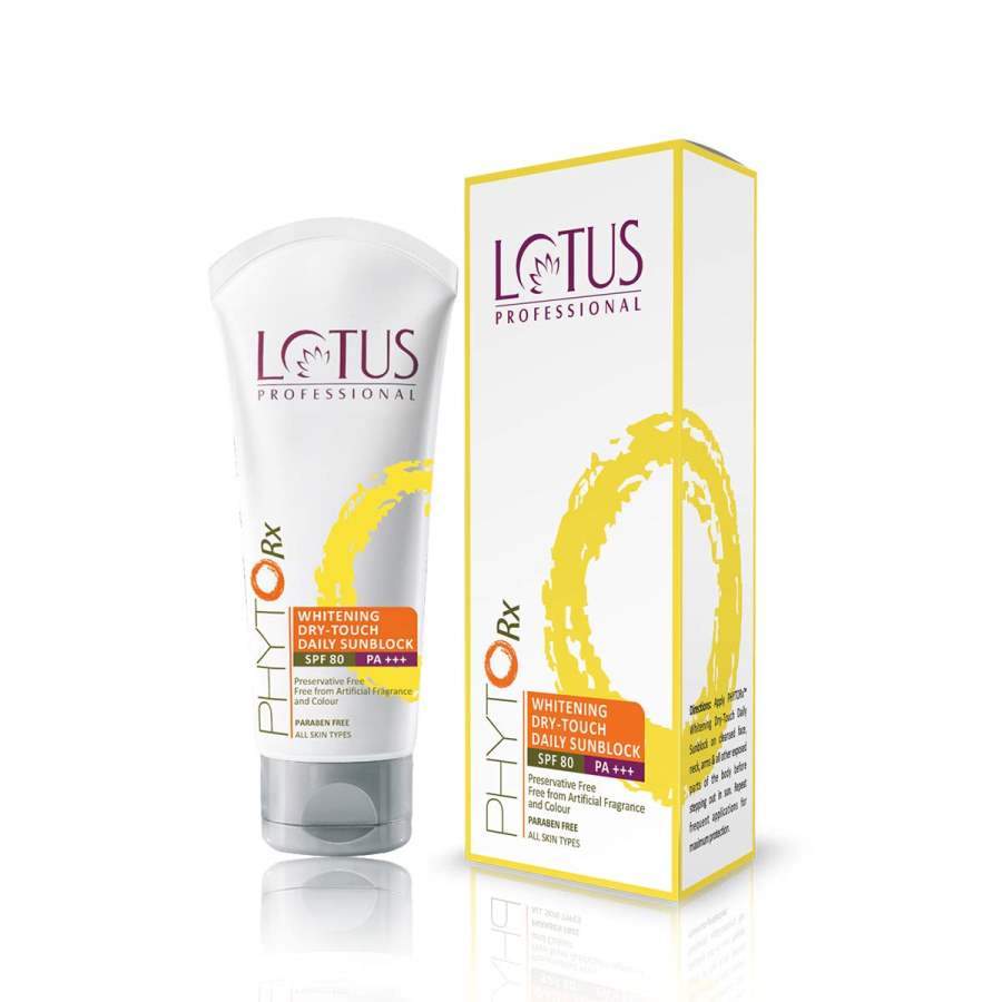 Lotus Herbals Whitening Dry Touch Daily Sunblock Spf 80 Pa++