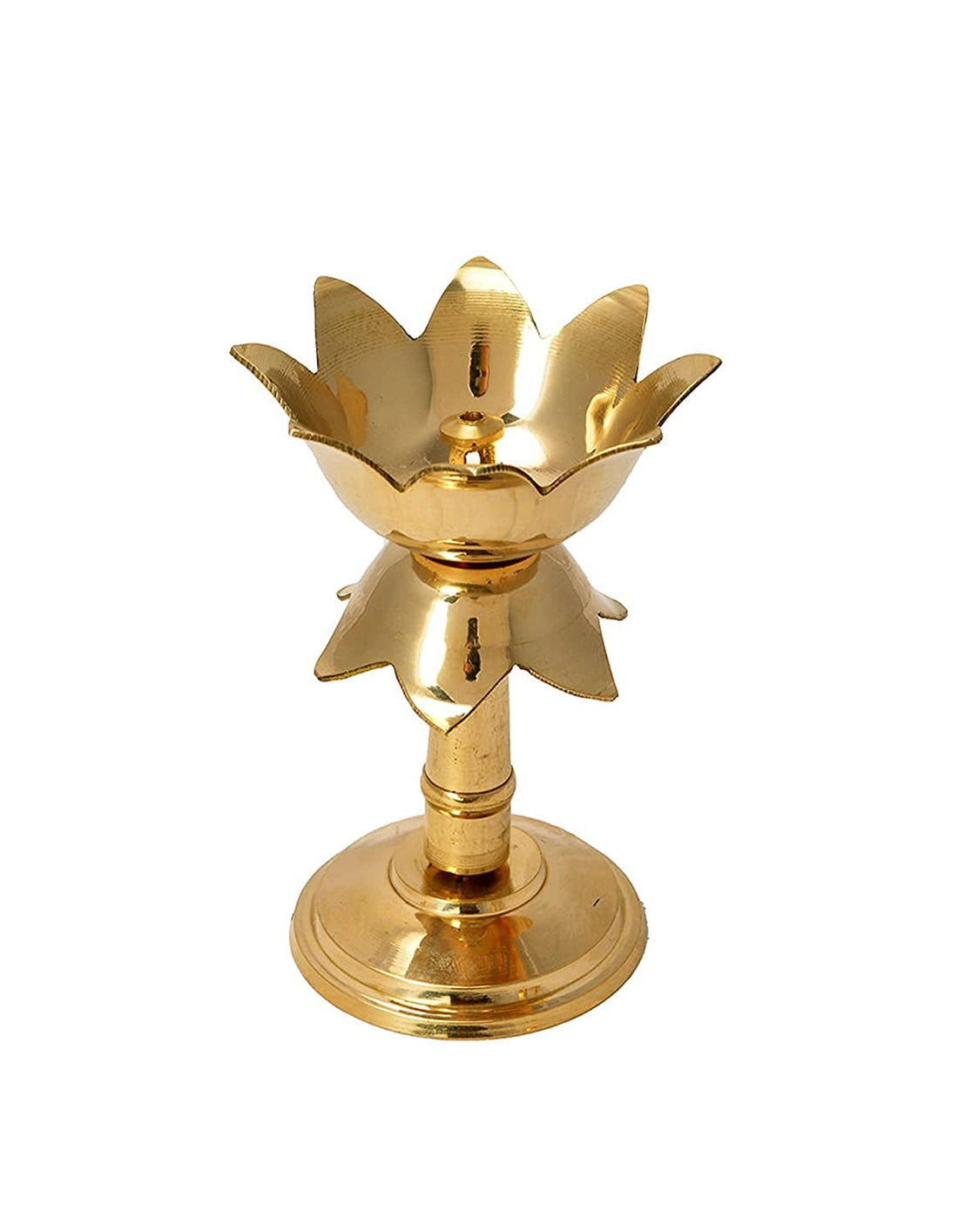 Lotus Diya with Stand Oil Lamp - Daily Needs Products