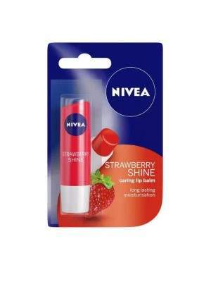 Nivea Strawberry Shine Long Lasting Moisturisation Caring Lip Balm