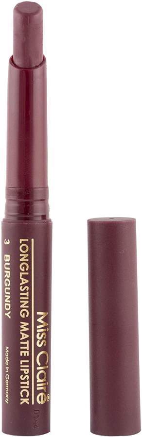 Miss Claire Longlasting Matte Lipstick, Burgundy 03