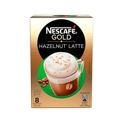 Nescafe Latte Hazelnut Smooth Mixture Of Milk And Coffee - 8 x 17gms