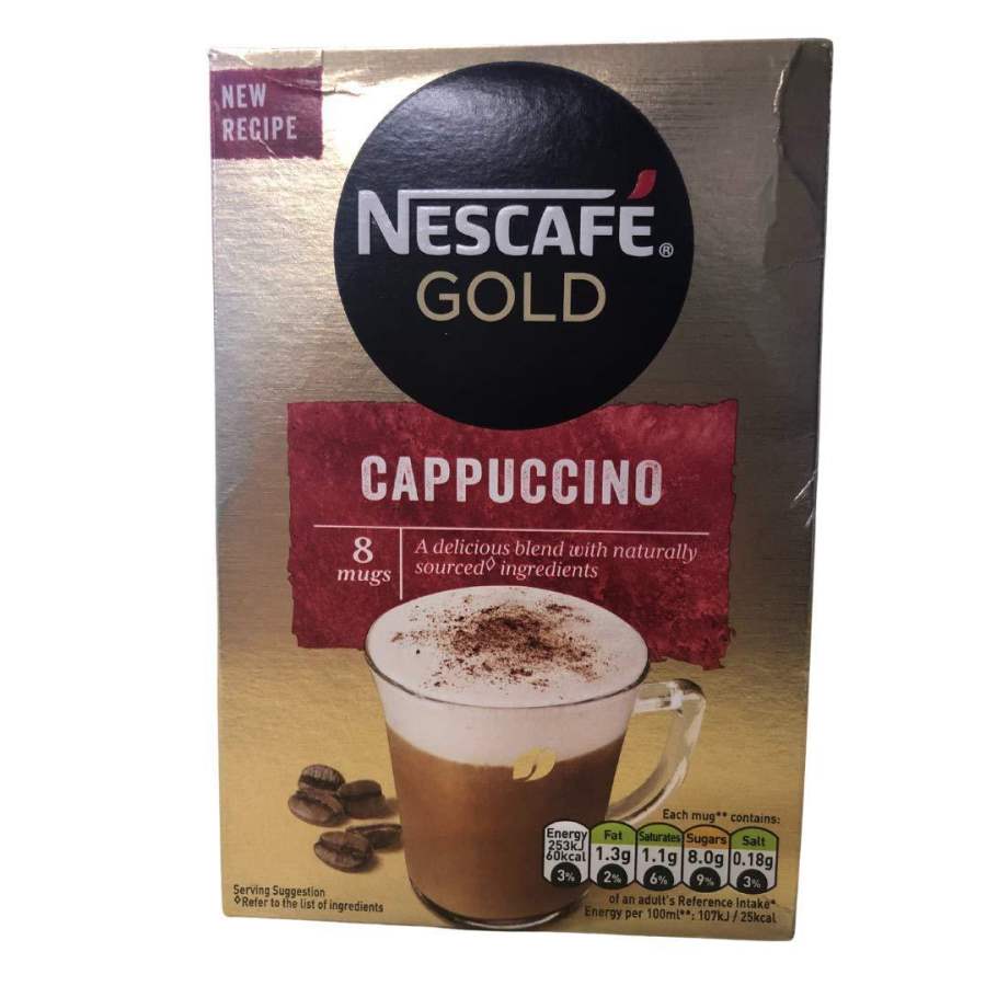 Nescafe Gold Cappuccino Instant Coffee Sachets (8 x 17g)
