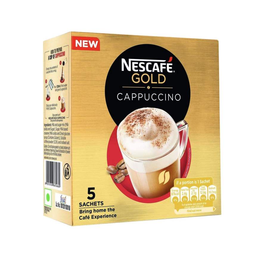 Nescafe Gold Cappuccino, 5 sachets x 25g