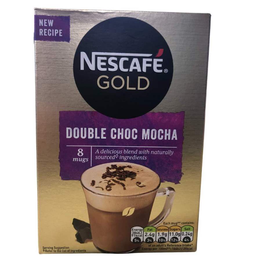 Nescafe Gold Double Choc Mocha Instant Coffee Sachets, (8 x 23g)