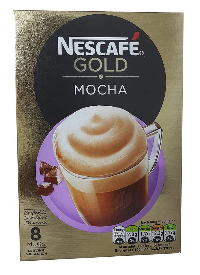 Nescafe Gold Mocha Instant Coffee Sachets (8 x 22g)