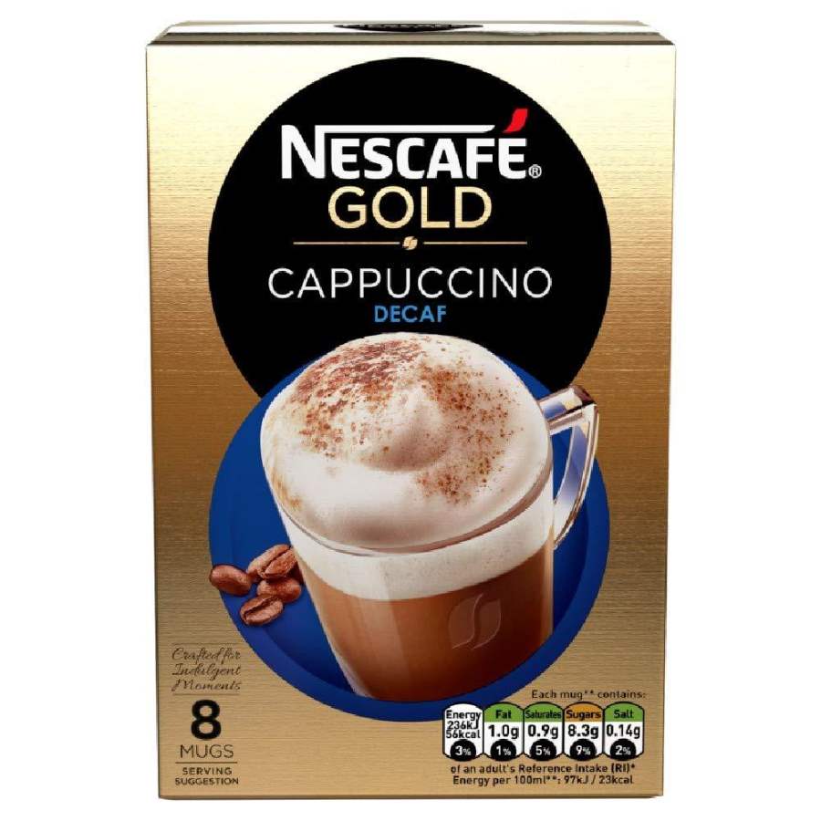 Nescafe Gold Decaffeinated Cappuccino Instant Coffee