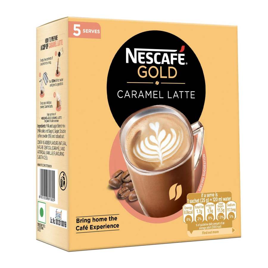 Nescafe Gold Instant Coffee Premix g, Caramel Latte