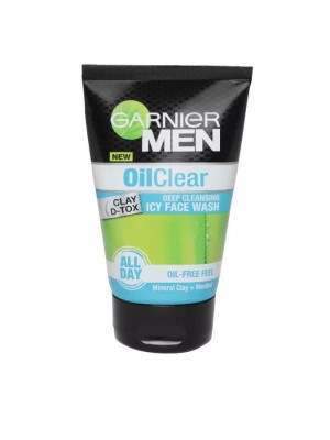 Garnier Men Oil Clear Clay D Tox Deep Cleansing Icy Face Wash