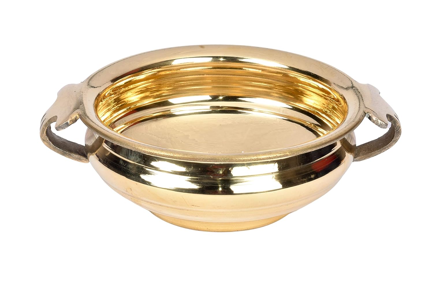 Brass Solid Plain Design Urli