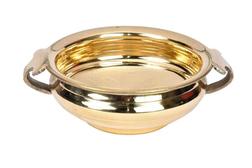 Brass Solid Plain Design Urli