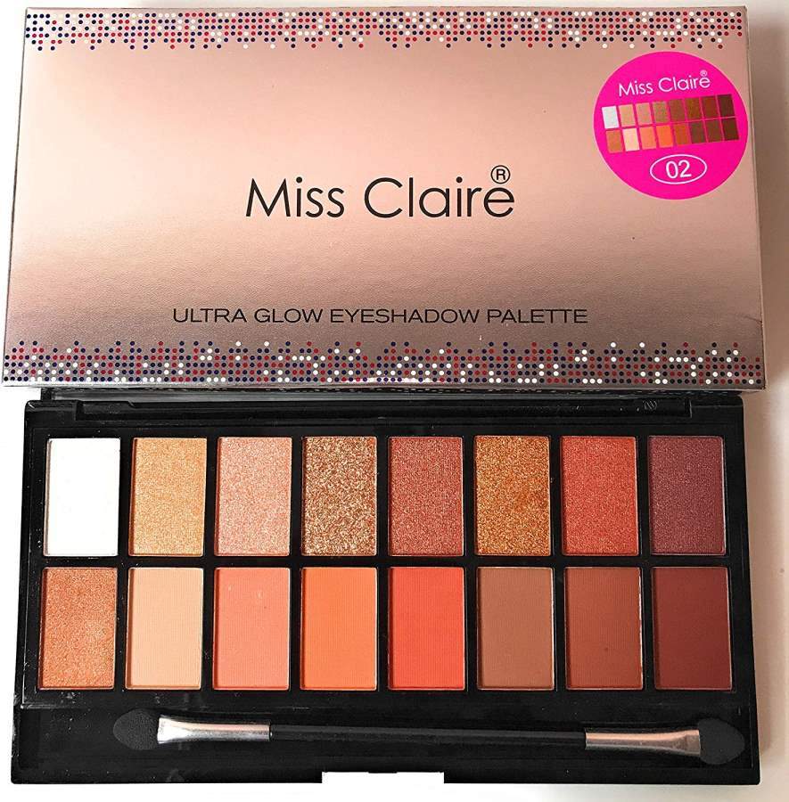 Miss Claire Ultra Glow Eyeshadow Palette 2, Multi