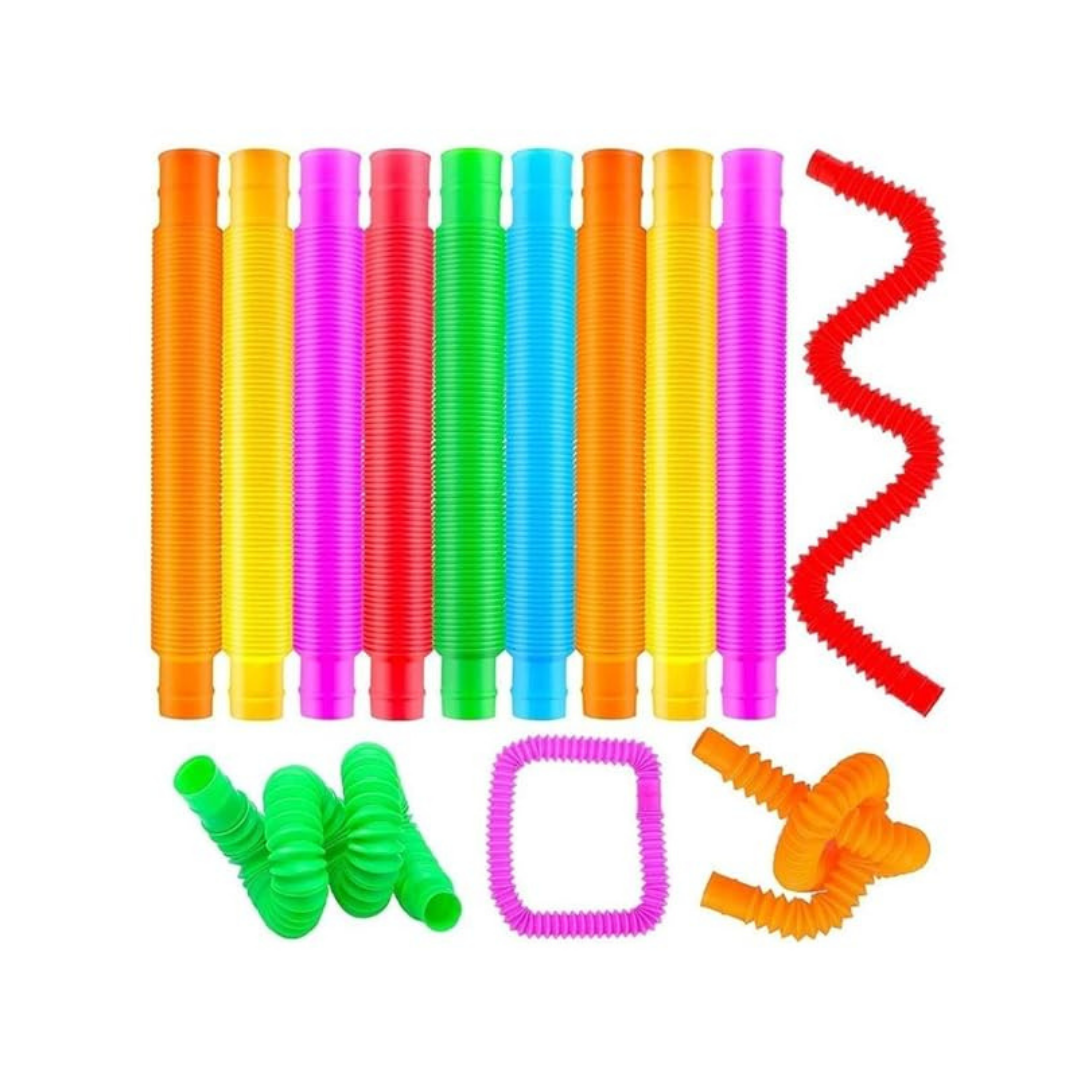 12Pcs Flexible Pop Tube Toys - Daily Needs Products