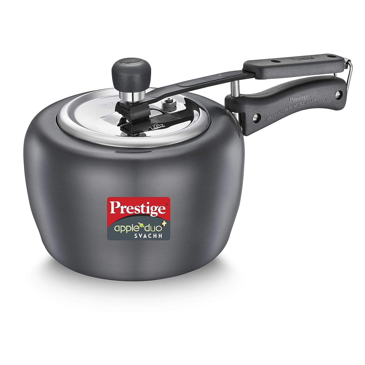 Prestige Apple Duo Plus Svachh Hard Anodised Pressure Cooker - Daily Needs Products