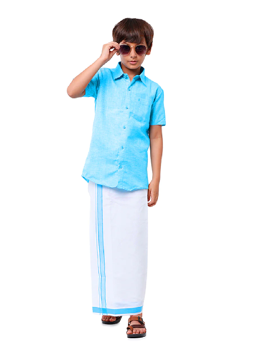 Ramraj Boys Matching Dhoti & Shirt Combo - Daily Needs Products