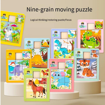 Wooden Sliding Jigsaw Puzzle - Daily Needs Products