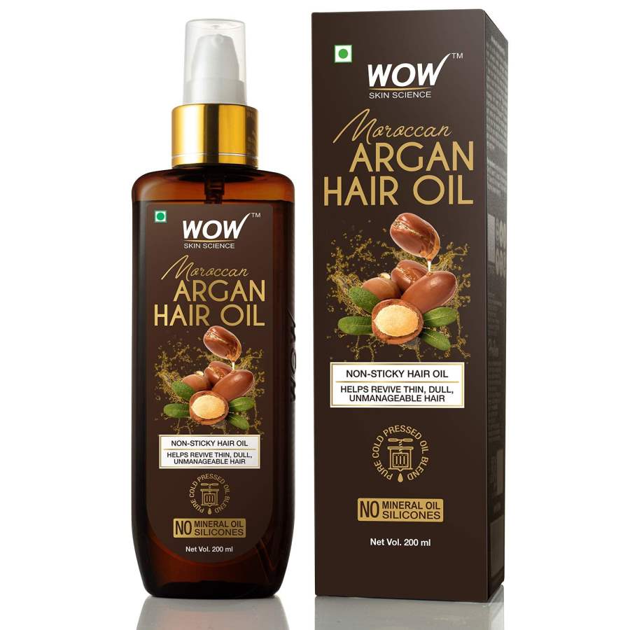 WOW Skin Science Cold Pressed Moroccan Argan Hair Oil