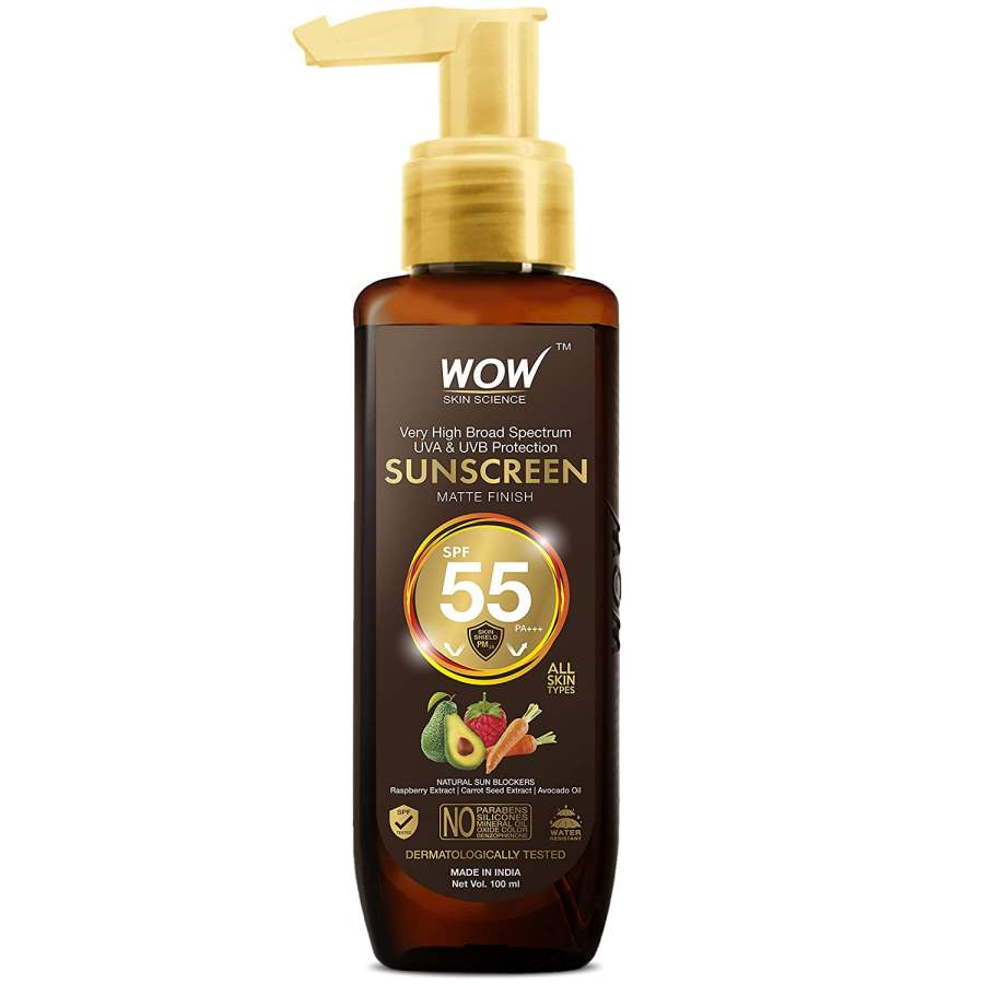 WOW Skin Science Sunscreen Matte Finish - Spf 55 Pa+++ - 100ml