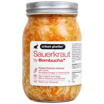 Urban Platter Sauerkraut Original Pickled Probiotic Cabbage with Carrot
