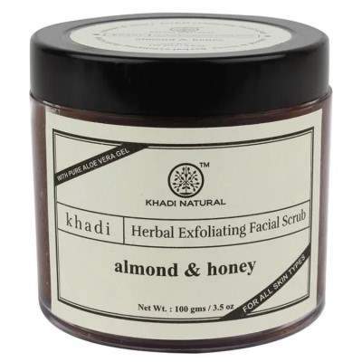 Khadi Natural Almond & Honey Herbal Exfoliating Facial Scrub