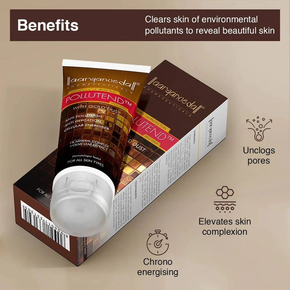 Aaryanveda Advance UV Protection Pollutend Face Wash