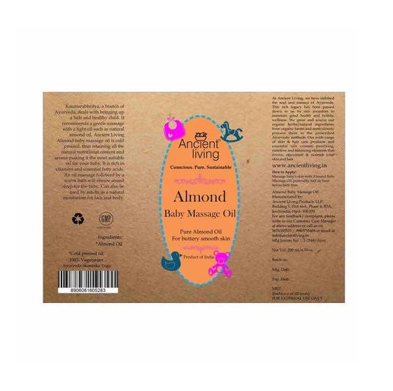 Ancient Living Almond Baby Massage oil