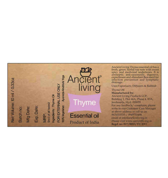 Ancient Living Thyme Essential Oil