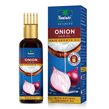 Parachute Advansed Onion Hair Oil with Comb Applicator
