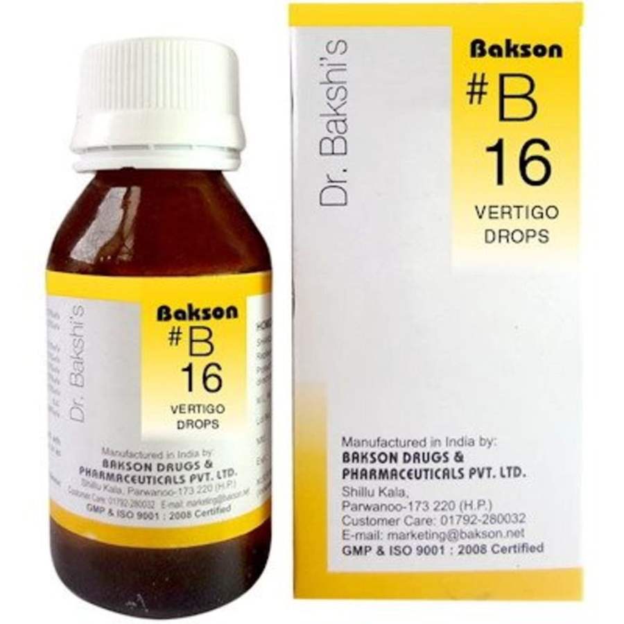 Bakson s B16 Vertigo Drops