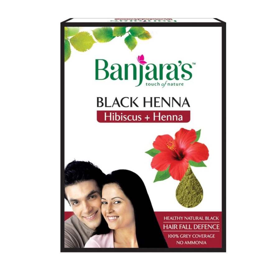 Banjaras Black Henna with Hibiscus Powder - 100 GM