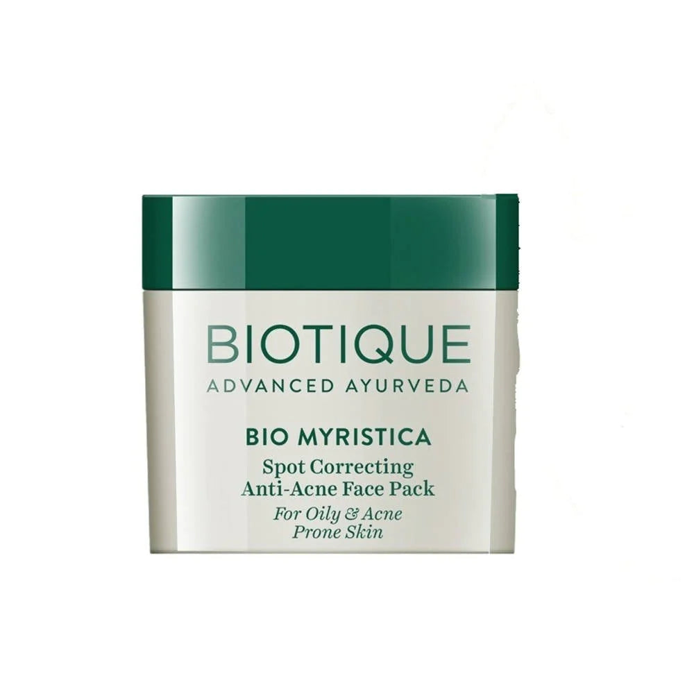 Biotique Advanced Ayurveda Bio Myristica Spot Correcting Anti Acne Face Pack