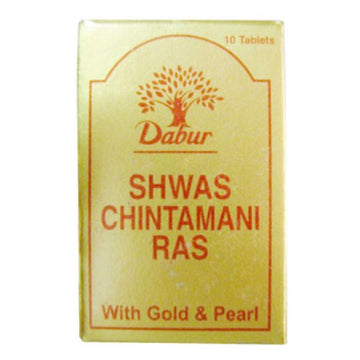 Dabur Shwas Chintamani Ras with Gold