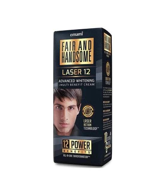 Emami Fair and Handsome Laser 12 Advanced Whitening and Multi Benefit Cream