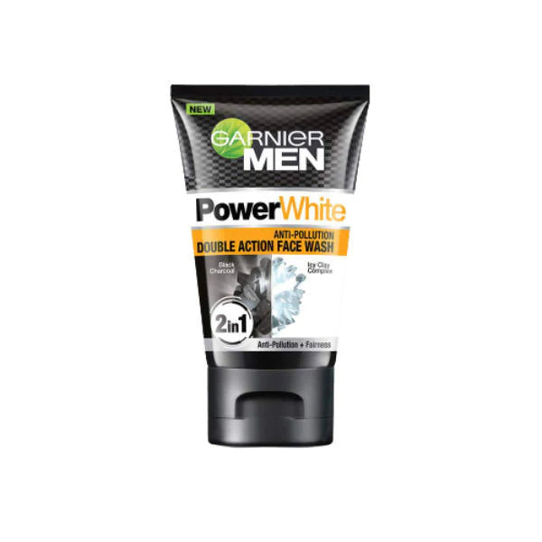 Garnier Men Power White Anti Pollution Double Action Face Wash
