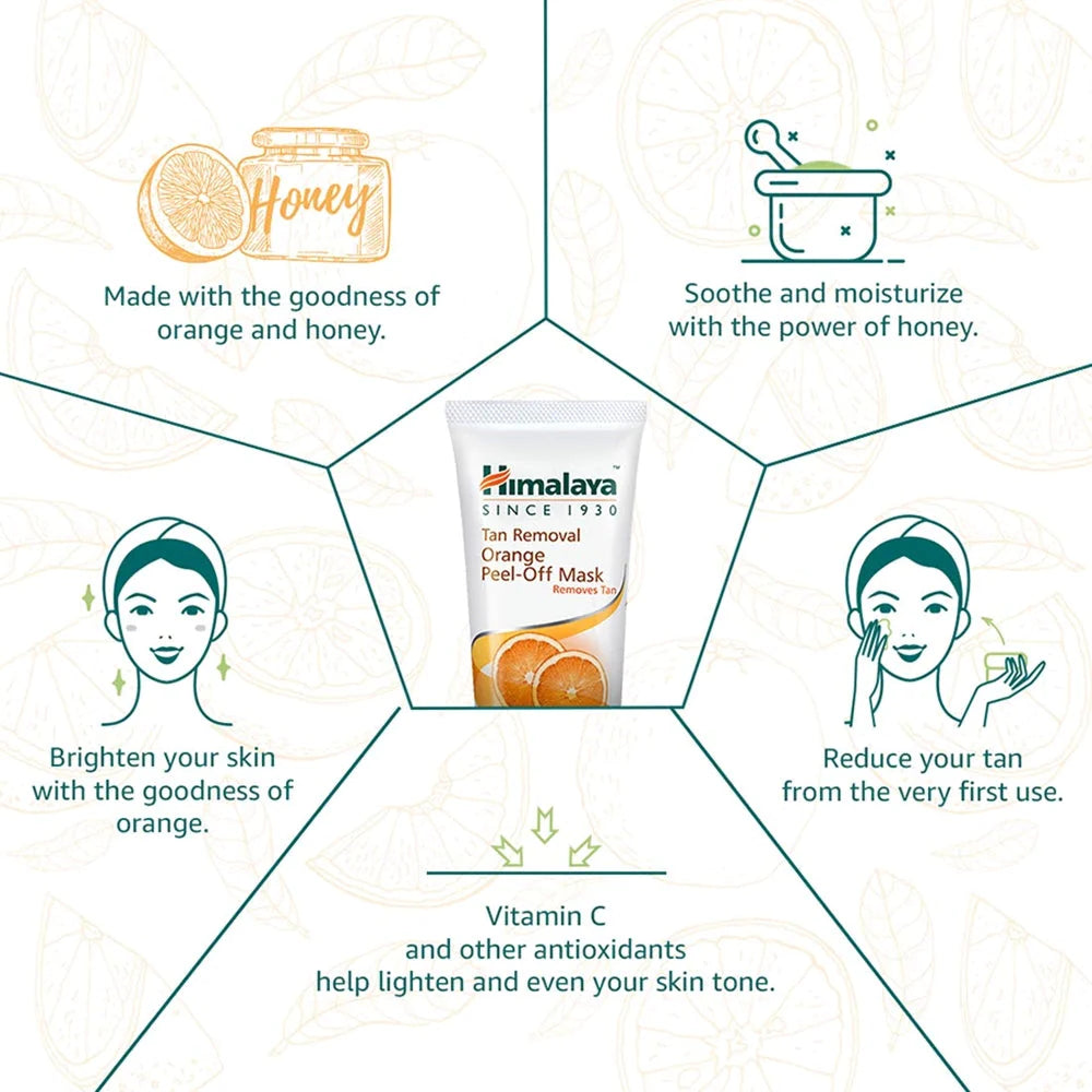 Himalaya Herbals Tan Removal Orange Peel-Off Mask
