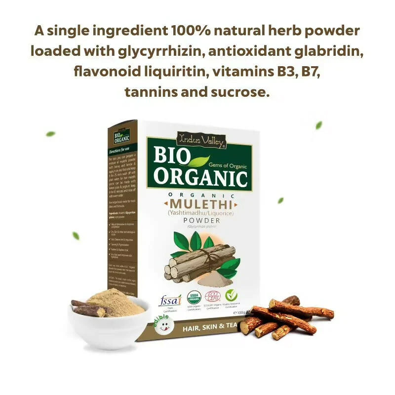 Indus Valley Bio Organic 100% Natural Mulethi Powder