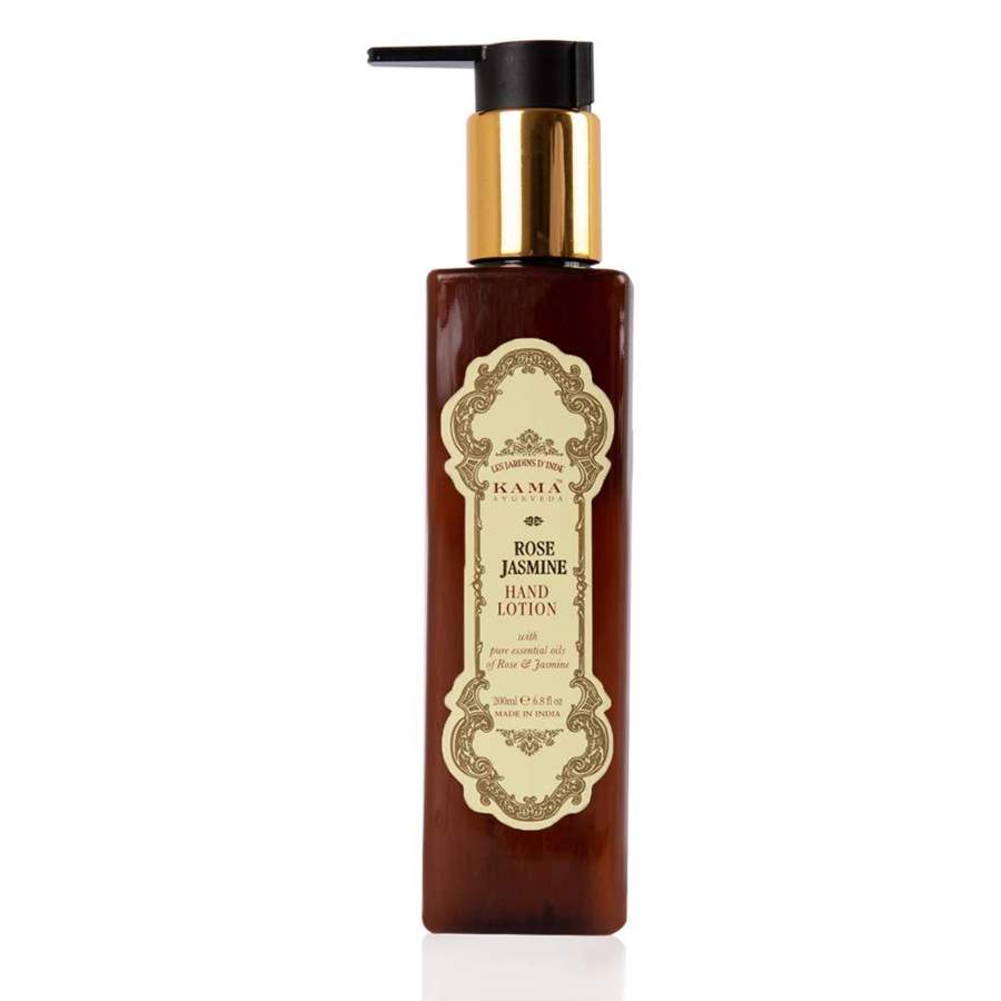 Kama Ayurveda Rose Jasmine Hand Lotion with Pure Essential Oils of Rose and Jasmine