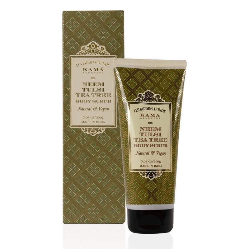 Kama Ayurveda Neem Tulsi Tea Tree Body Scrub, 6.7 Fl Oz