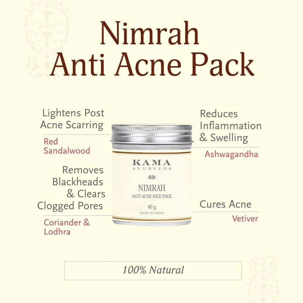 Kama Ayurveda Nimrah Anti Acne Face Pack