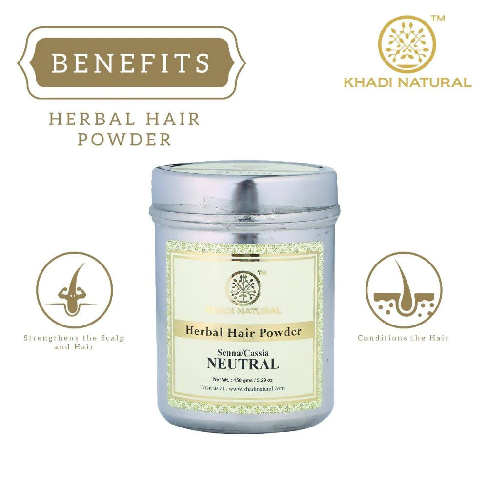 Khadi Natural Herbal Hair Powder Senna/Cassia Neutral Henna