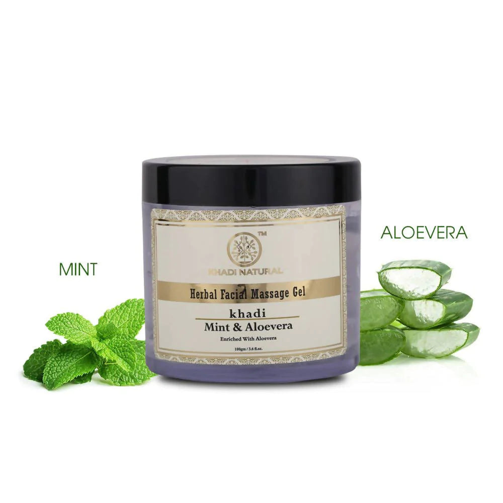 Khadi Natural Mint & Aloe Vera Herbal Facial Massage Gel