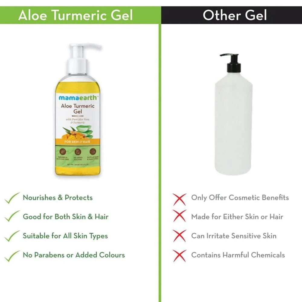 Mamaearth Aloe Turmeric Gel For Skin & Hair