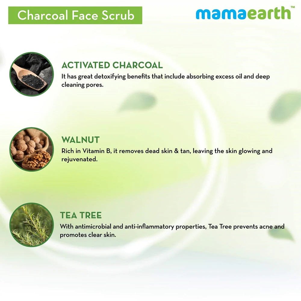 MamaEarth Charcoal Face Scrub