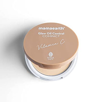MamaEarth Glow Oil Control Compact With SPF 30 (Creme Glow)