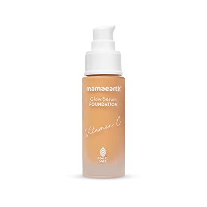 MamaEarth Glow Serum Foundation-Almond Glow
