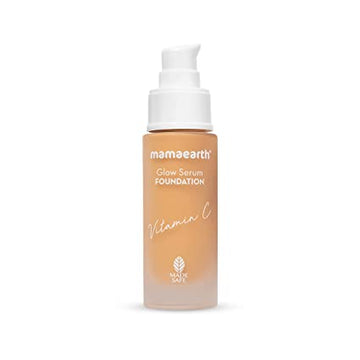 MamaEarth Glow Serum Foundation-Almond Glow